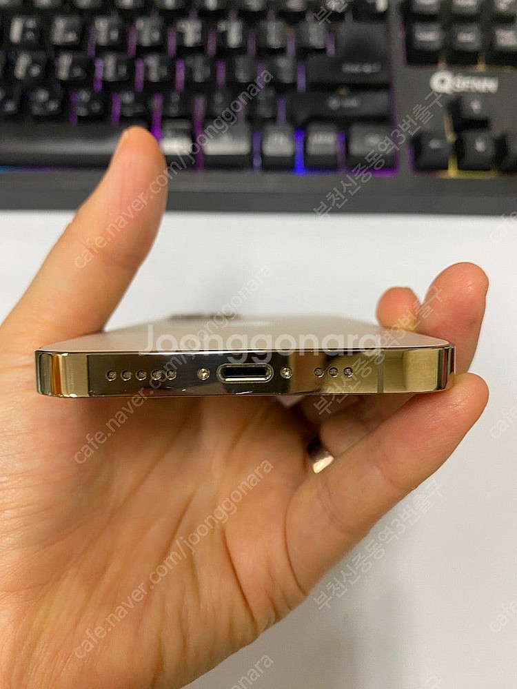 204354 아이폰12프로 골드 S급 128GB 무잔상...--6