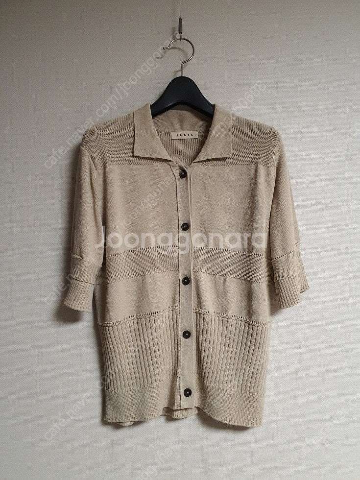 일라일 ILAIL 코튼 하프 슬리브 가디건 S 피브비 ...--1