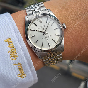 [정품] 롤렉스 오이스터퍼페추얼 36 점보 사이즈 빈티지 소장품(Rolex Oyster Perpetual 36 Silver Jubilee NOS)