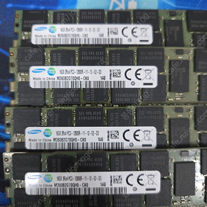 서버용 램 삼성 DDR3 16GB PC3-12800R 판매합니다