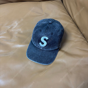 Supreme 슈프림 20ss 피그먼트 블랙 S로고 6패널 볼캡 모자 (20ss Pigment Washed Black)