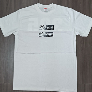 좌쓰 Supreme Miami Box Logo T-Shirt 슈프림 마이애미 박스 로고 티셔츠 화이트 - 25SS