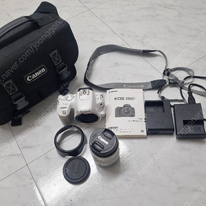 캐논 200D 올화이트 카메라