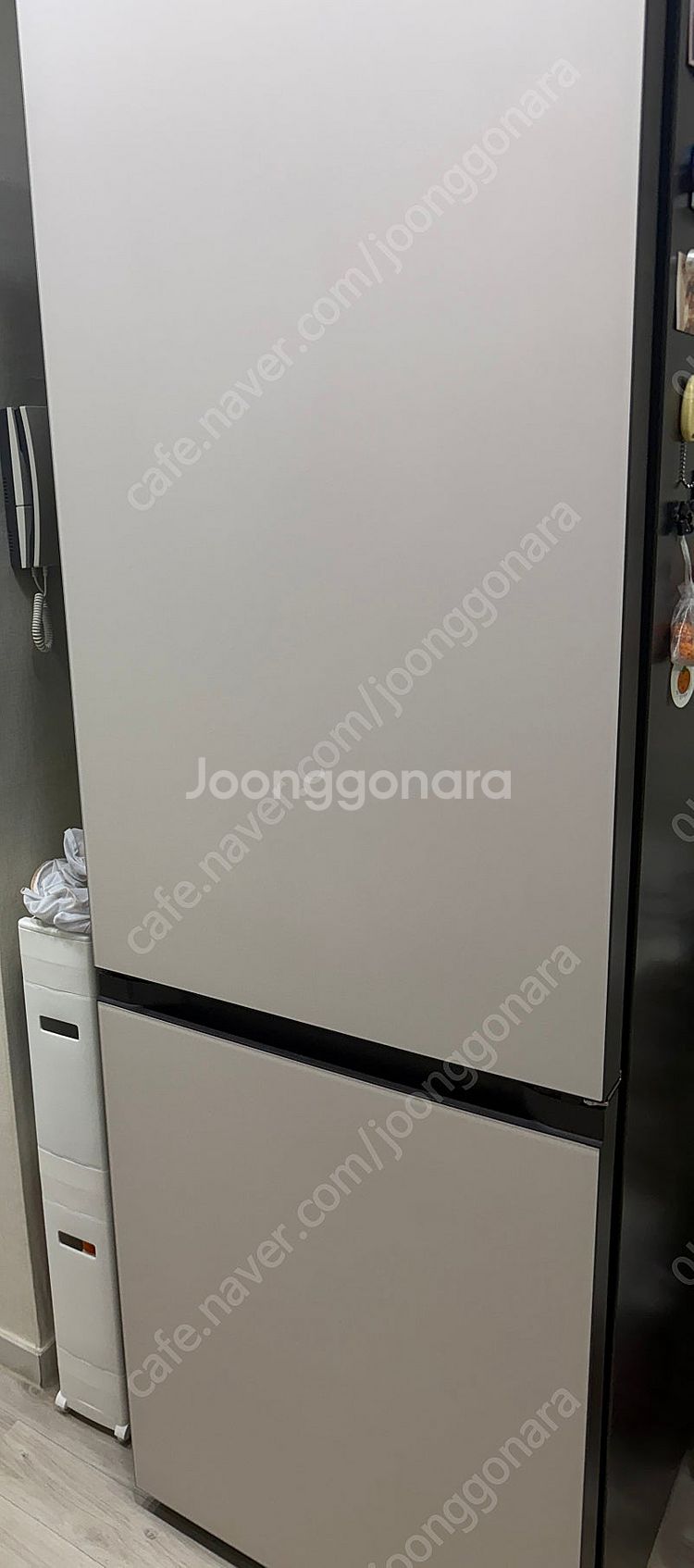 LG 오브제 냉장고 344L 베이지--3