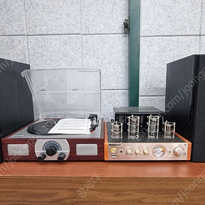 nobsound진공관엠프 스피커,턴테이블일체