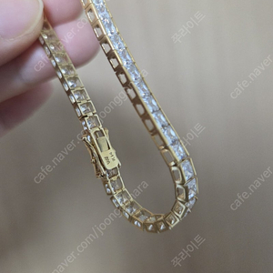 (새상품급처)보스크 14k 셀레나 스퀘어 테니스팔찌