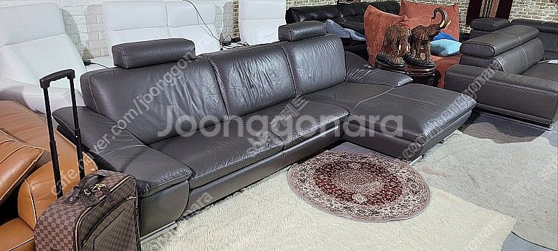 *판매* 칼리아 콘소파 이태리 천연가죽 카우치소파5 7...--3