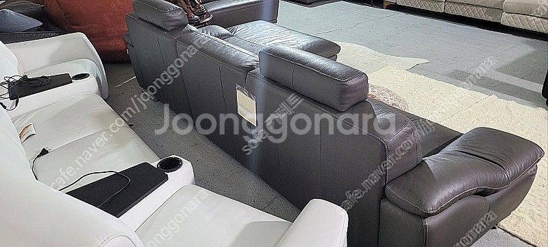 *판매* 칼리아 콘소파 이태리 천연가죽 카우치소파5 7...--9