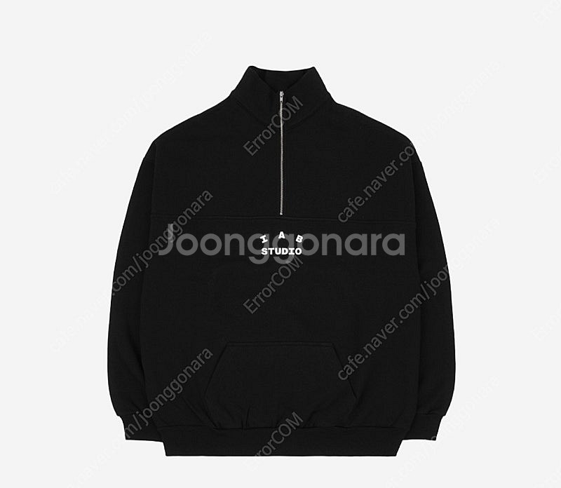 아이앱 스튜디오 하프집업 블랙 XL--0