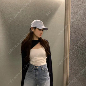 오브제스트 레이어드 볼레로 여름니트 (네이비/그린/화이트)