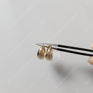 14k 물방울 링 귀걸이