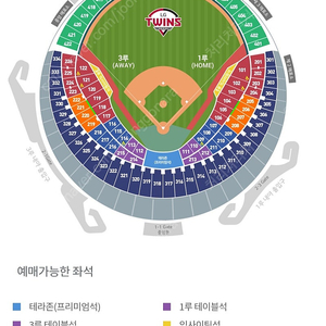 6.1일 엘지vs삼성 1루익사이팅석 1열 2연석 4연석