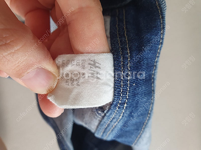 청멜빵치마 여아 H&M 80--2