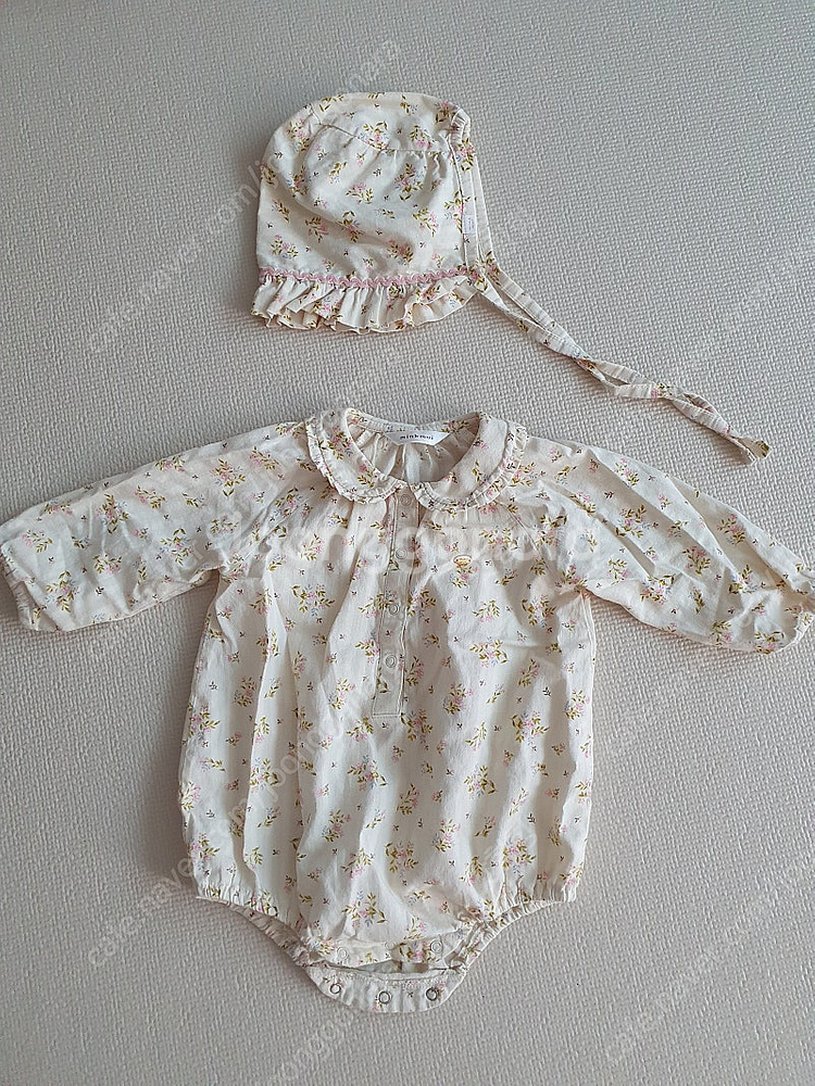 밍크뮤 바디수트 보넷 세트 80--0