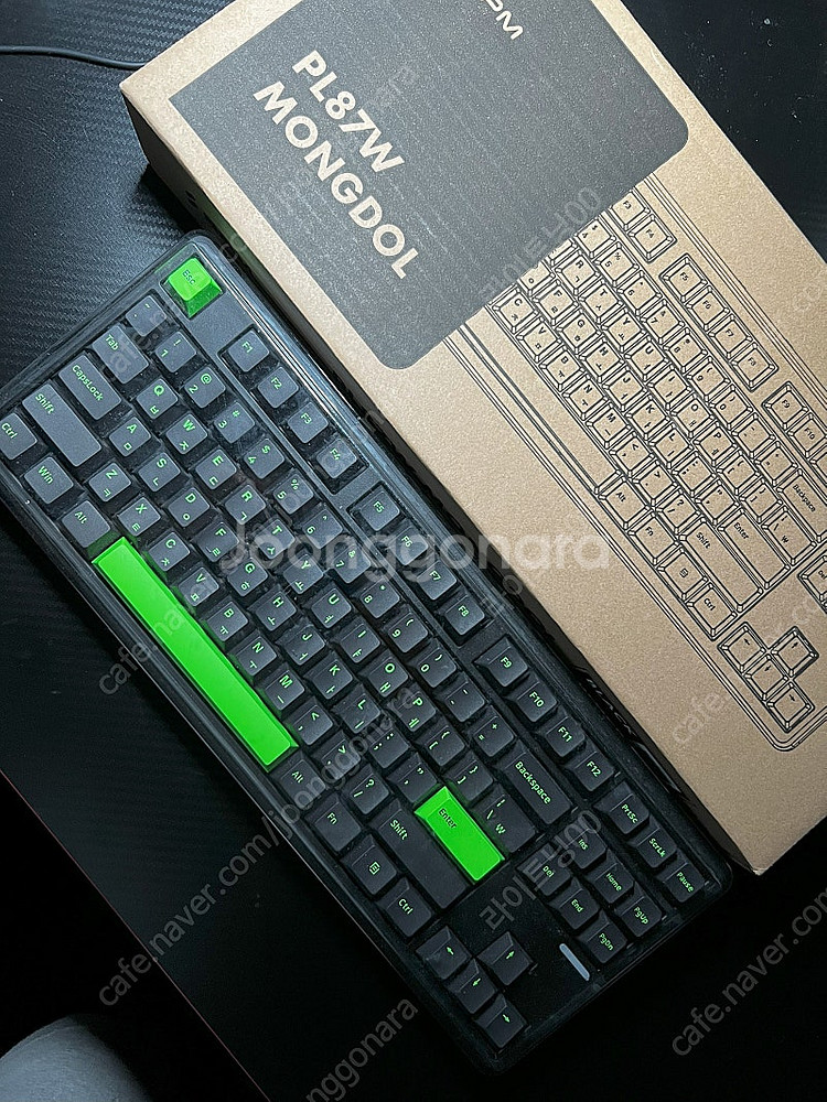 SPM PL87W 몽돌 텐키리스 유무선 키보드 (블랙)...--0