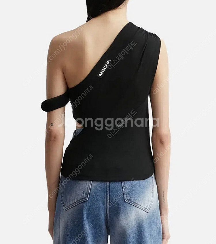 미스치프 오프숄더 나시 cowl neck s사이즈--1