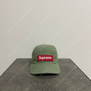 슈프림 20FW 밀리터리 워시드 카키 레드 박스로고 캠프캡 모자