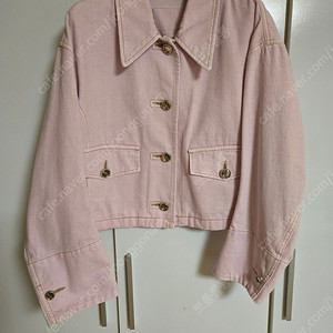 한섬 마인 핑크 데님 자켓 새상품