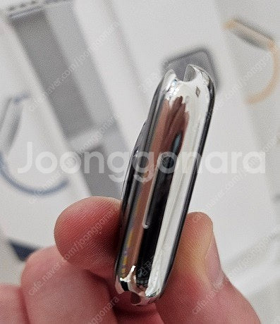 애플워치8 스테인리스스틸 45mm 실버 팝니다--1
