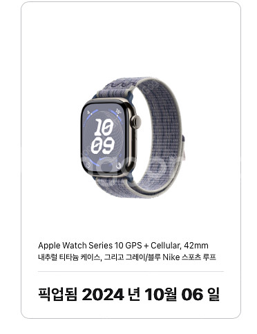 애플워치10 티타늄 내츄럴 42mm 애케플o 그레이/블...--1