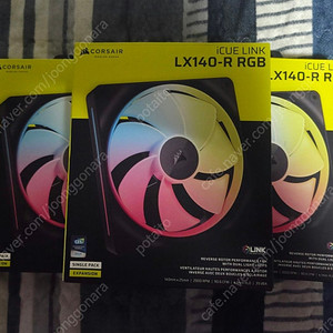 CORSAIR iCUE LINK LX140-R RGB Fan 블랙 리버스