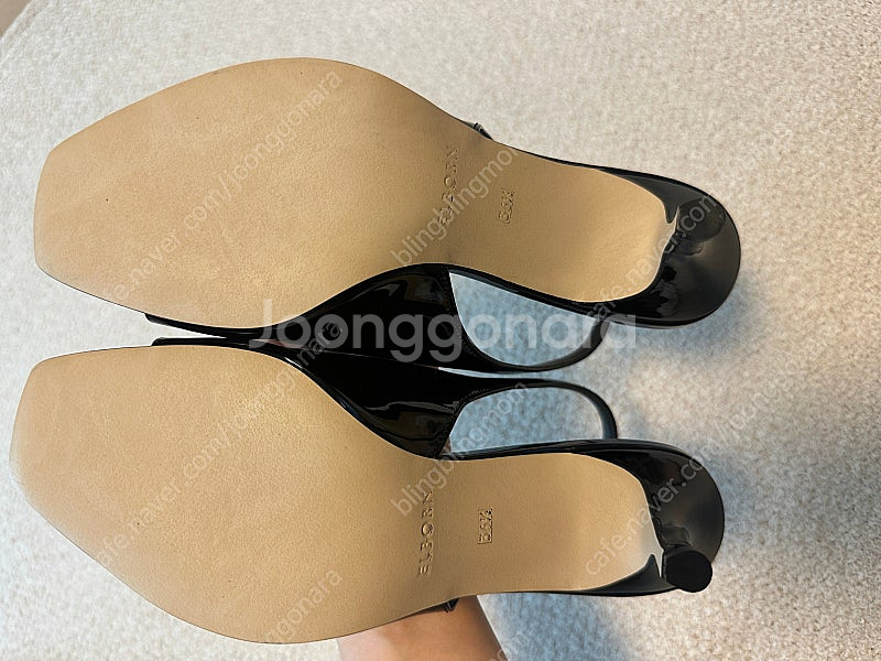 엘보른 리디아 슬링백 펌프스 235 블랙 구두--6