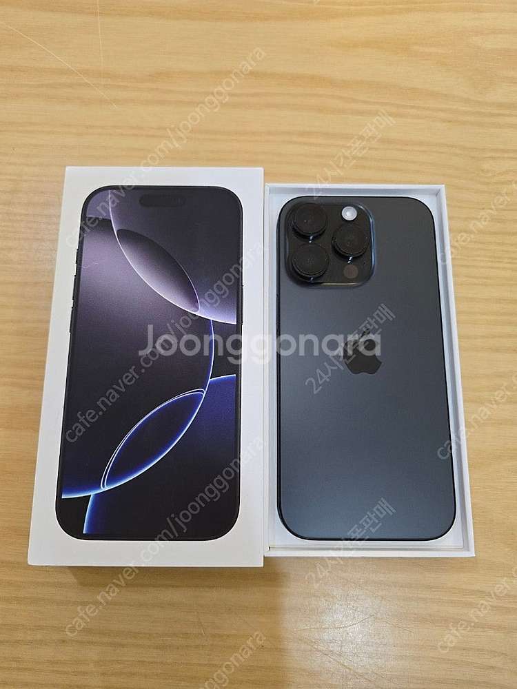 아이폰16프로블랙티타늄128gb 자급제중고폰판매합니다--0