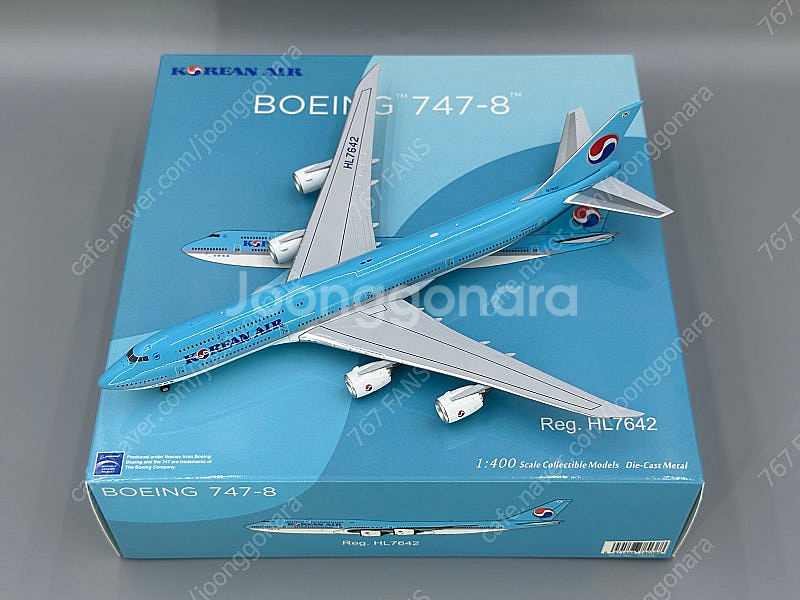 1:400 대한항공 B747-8 HL7642/7636 국적기 다이캐스트 모형 [NG Models]--0