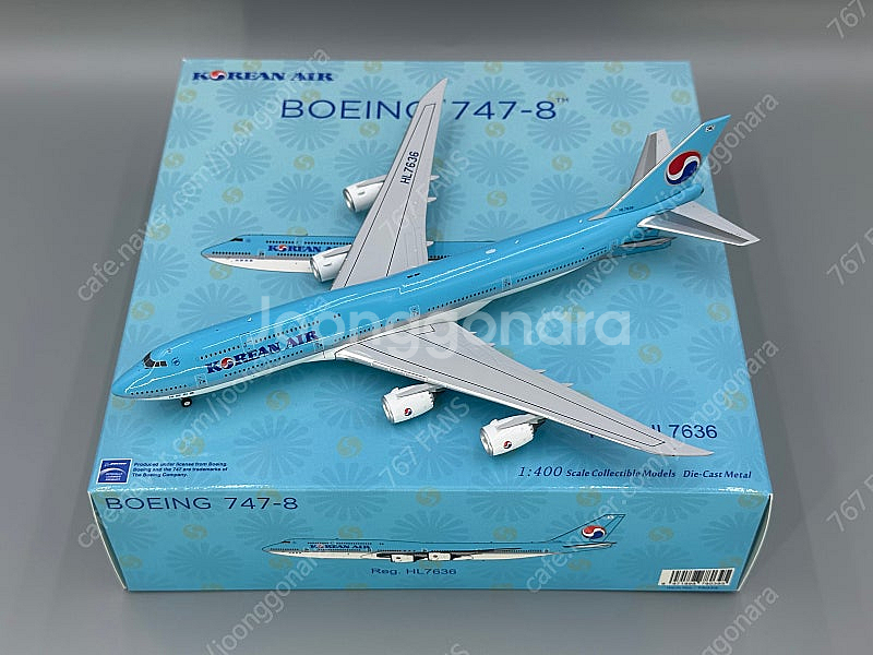 1:400 대한항공 B747-8 HL7642/7636 국적기 다이캐스트 모형 [NG Models]--1