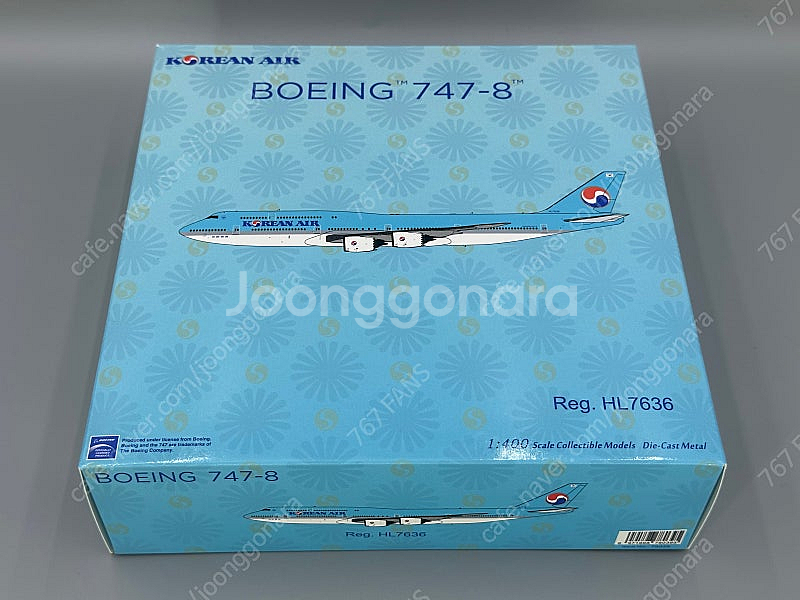 1:400 대한항공 B747-8 HL7642/7636 국적기 다이캐스트 모형 [NG Models]--6