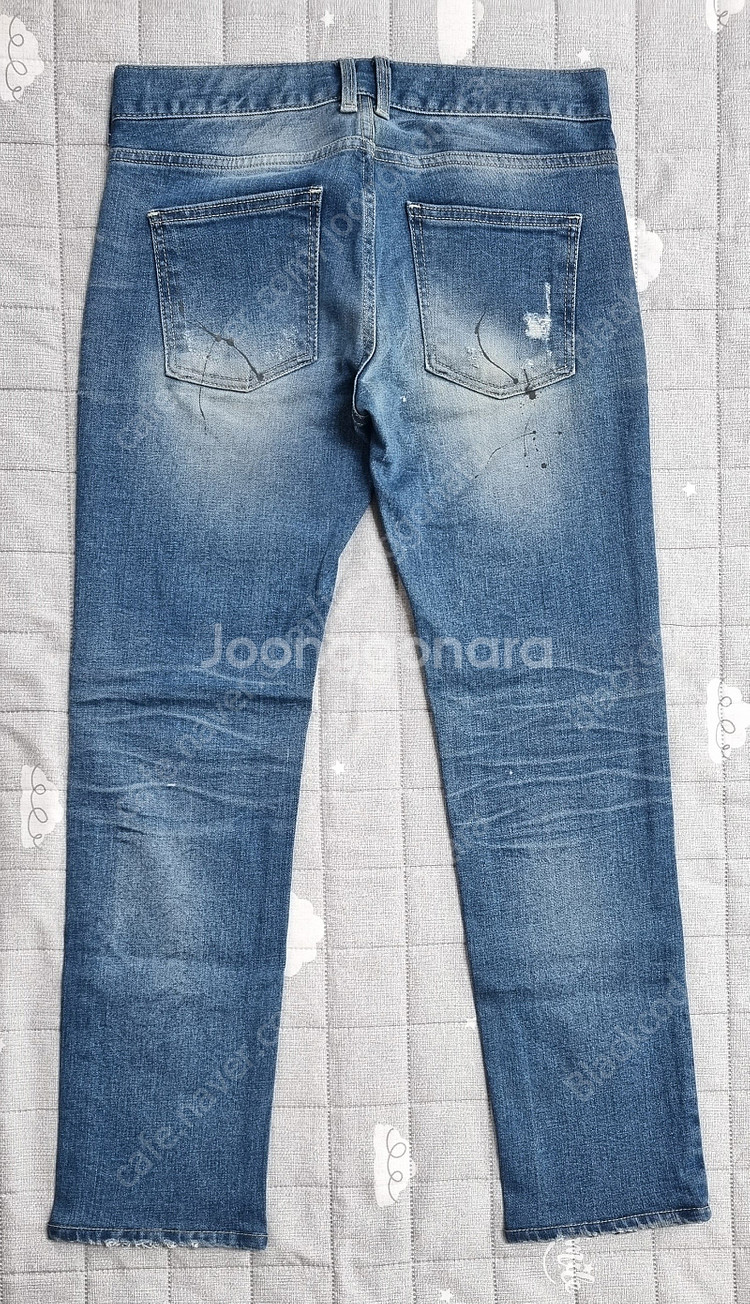 남자 남성 청바지 데님 JEANS 블랙라벨 중청 디스트로이드 페인트워싱 M/30~31사이즈 8천원--1