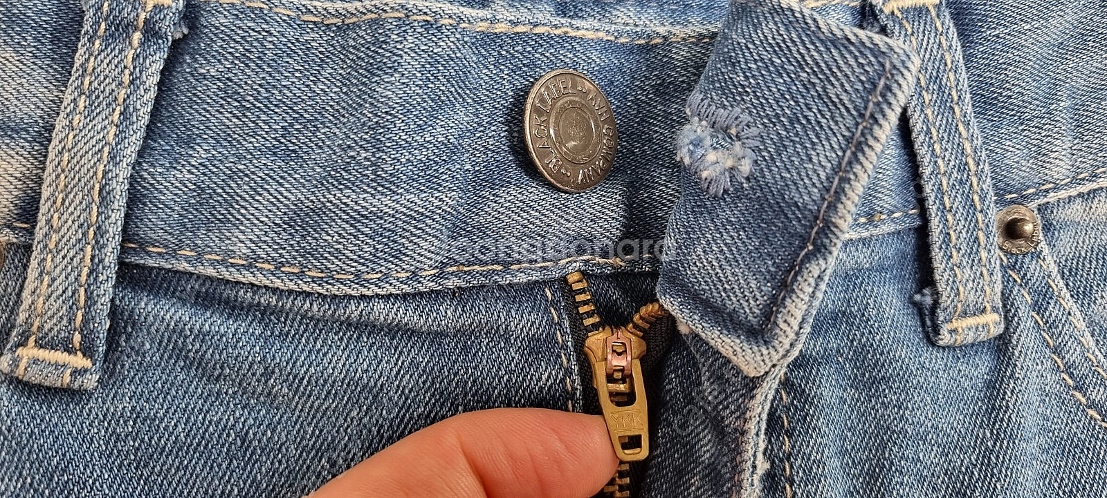 남자 남성 청바지 데님 JEANS 블랙라벨 중청 디스트로이드 페인트워싱 M/30~31사이즈 8천원--3