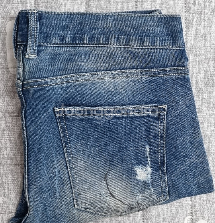 남자 남성 청바지 데님 JEANS 블랙라벨 중청 디스트로이드 페인트워싱 M/30~31사이즈 8천원--6