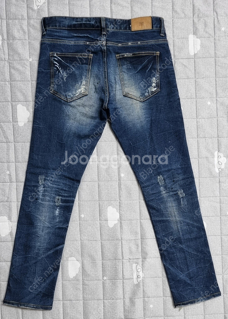 남자 남성 청바지 데님 JEANS TDH 중청 디스트로이드+페인트워싱 M/48 (30~31)사이즈 8천원--1