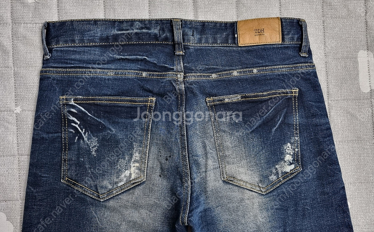 남자 남성 청바지 데님 JEANS TDH 중청 디스트로이드+페인트워싱 M/48 (30~31)사이즈 8천원--7