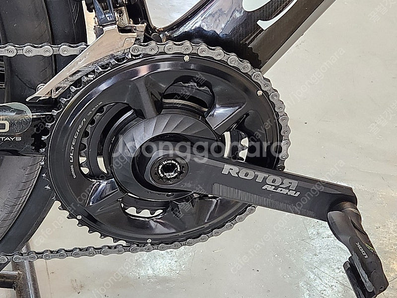로터 알듀 알루 크랭크 파워미터 셋 160mm--0