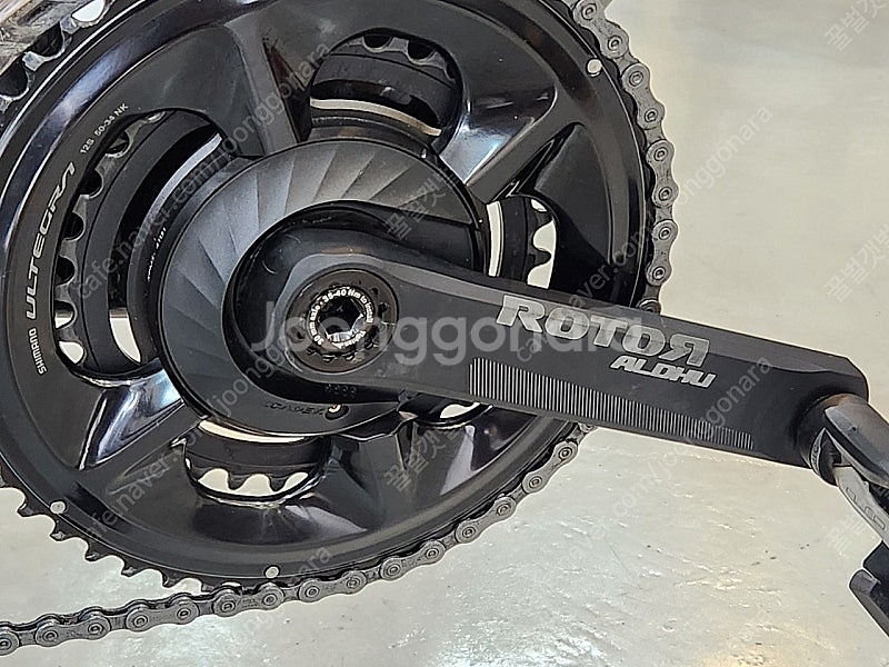 로터 알듀 알루 크랭크 파워미터 셋 160mm--1