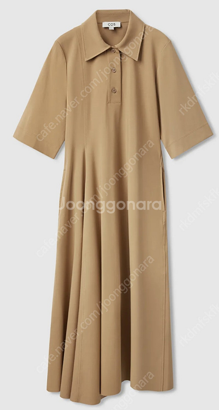 코스 애시메트릭 셔츠 드레스 원피스 택포--0
