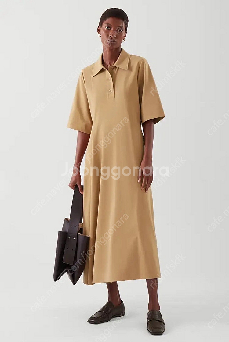 코스 애시메트릭 셔츠 드레스 원피스 택포--1