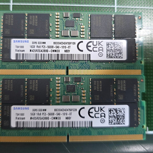 (노트북용) 삼성전자 RAM DDR5 (PC5-5600B) 16GB 2개 일괄 판매