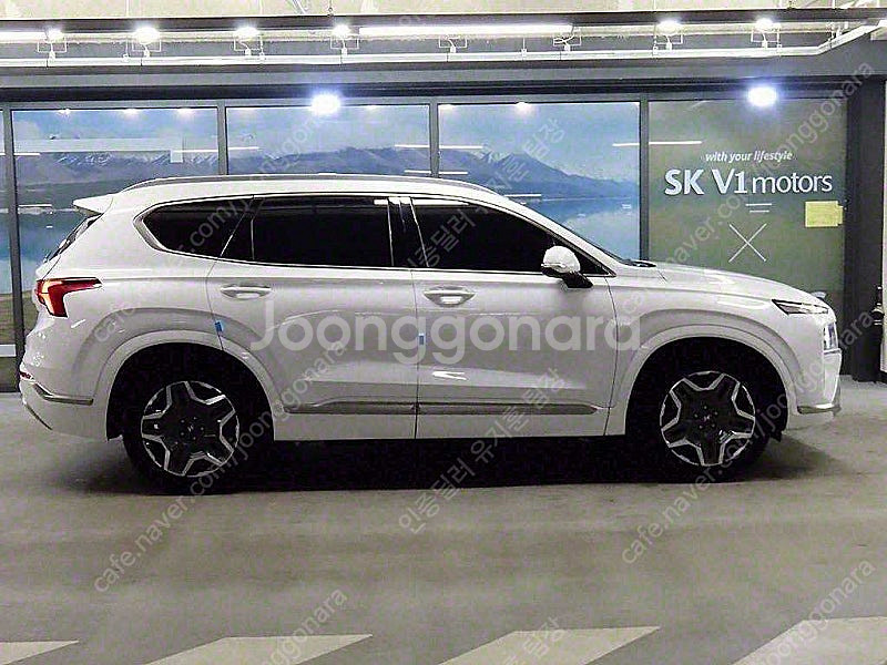 싼타페 중고 싼타페 더 뉴 싼타페 하이브리드 중고 가격 흰색 2022년식 1.6 2WD 캘리그래피 중고외제차 할부가...--3