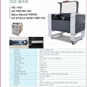레이져 컷팅기 EASYCUT-6090 ccd