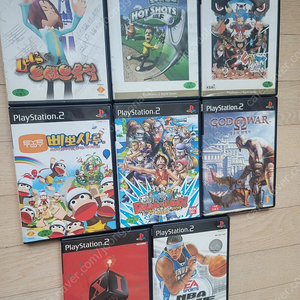 플스2 PS2 정발 게임 타이틀 8개 일괄(기타루맨,라운드 더 랜드,모두의 골프,갓오브워,아쿠이 오형제 등)