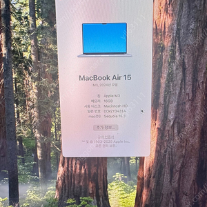 맥북 에어 M3 16GB 512GB