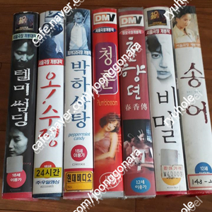 판매]비디오테입-한국영화10매일괄로만25만(비밀,가족시네마,박하사탕,숭어,텔미썸팅,춘향뎐,삼양동정육점등)외 미니시리즈 브이 1-5 35만