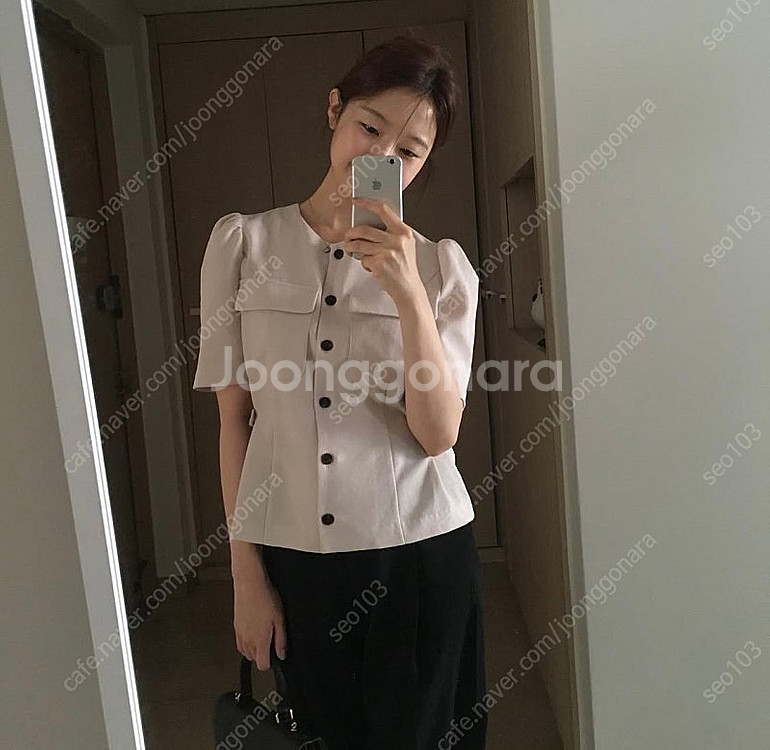 매니매니모드 자켓블라우스--0