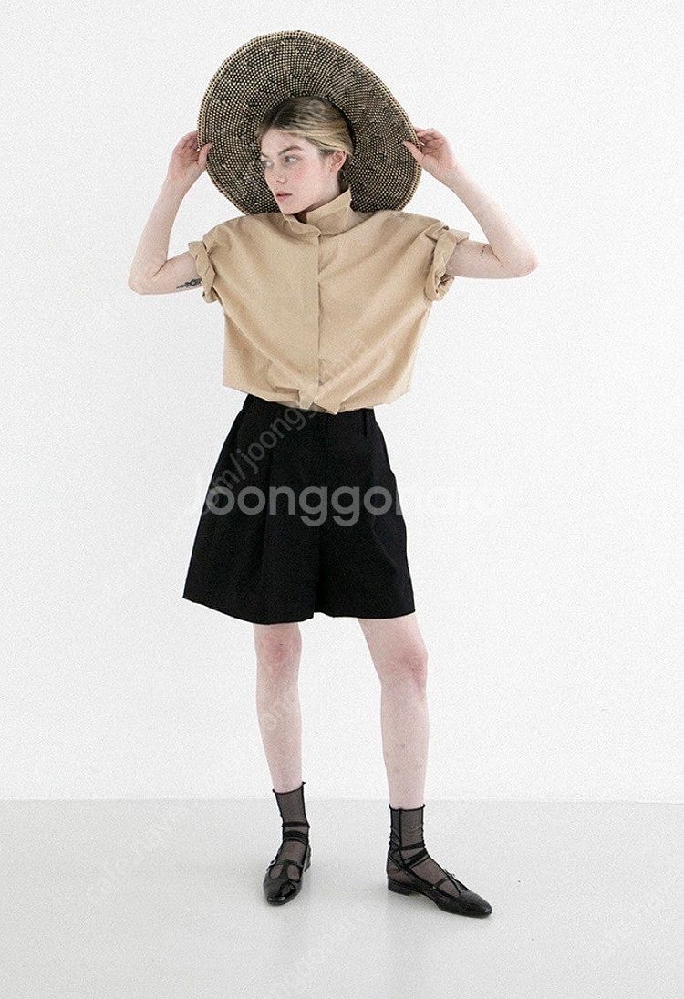 로만티카소울 까멜리아 쇼츠 2사이즈 블랙/아이보리화이트...--3