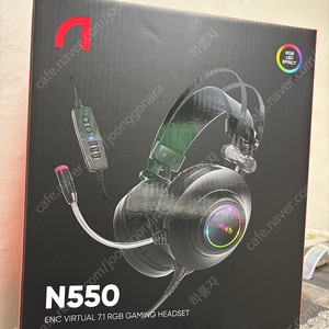 앱코 n550 헤드셋 미개봉 새상품 블랙