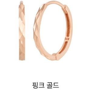 준쥬얼리 준주얼리 14k 써클커팅 링귀걸이