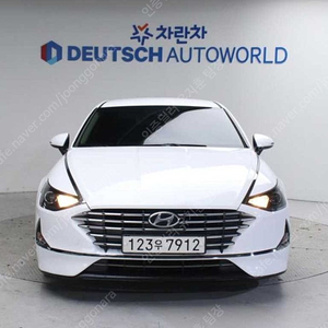소나타 중고 소나타 DN8 하이브리드 흰색 2020년식 스마트 중고자동차